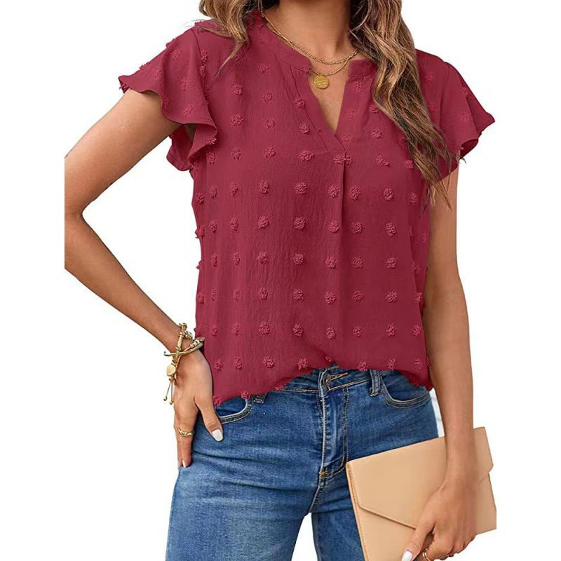 Chemisier femme avec manches volantes Chic und Stil