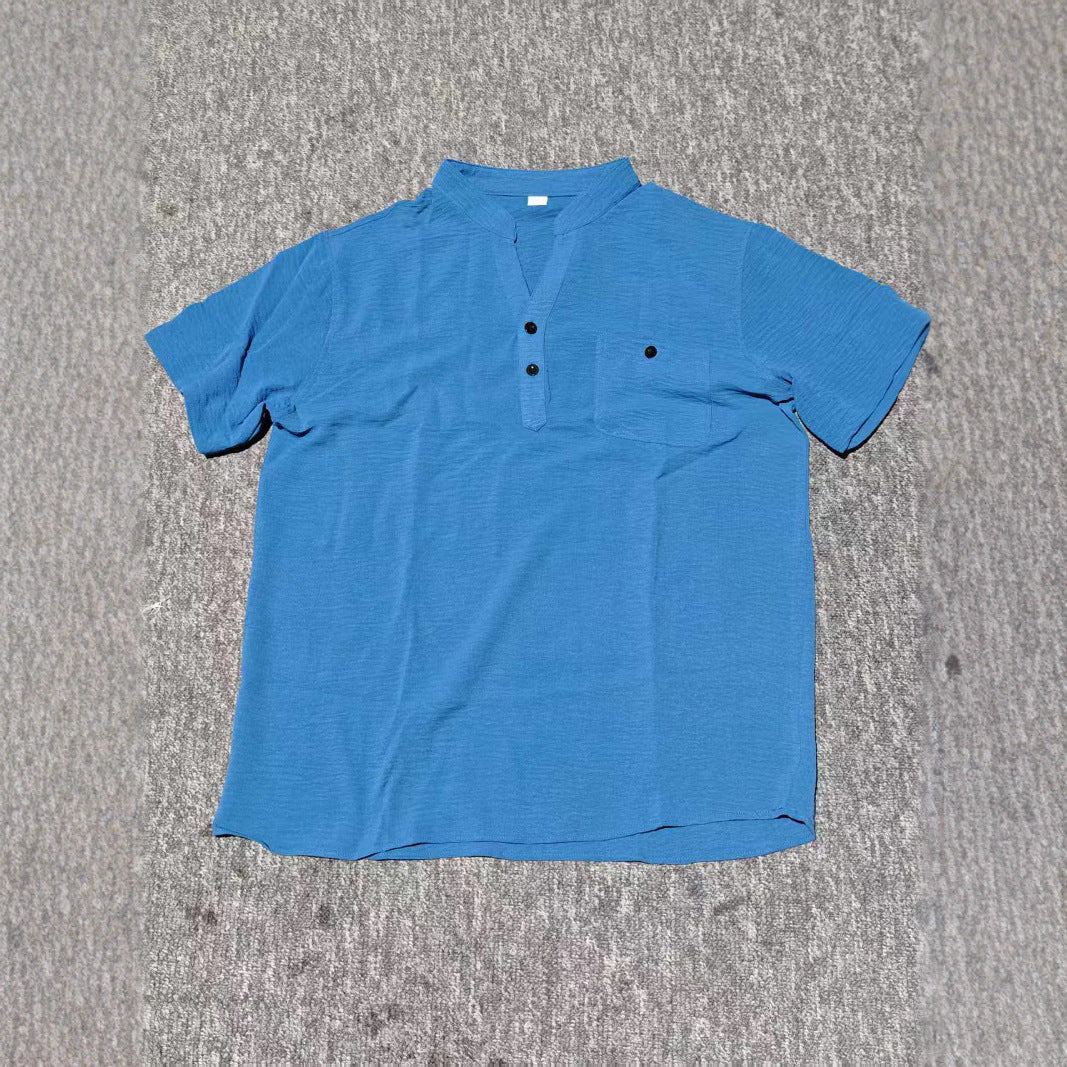 Chemise à manches courtes décontractée pour hommes avec fermeture à boutons Chic und Stil