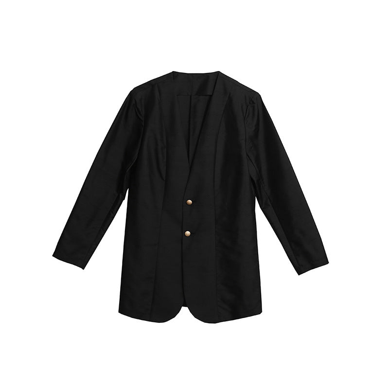 Chic and Style fitted open blazer set and short pants for women