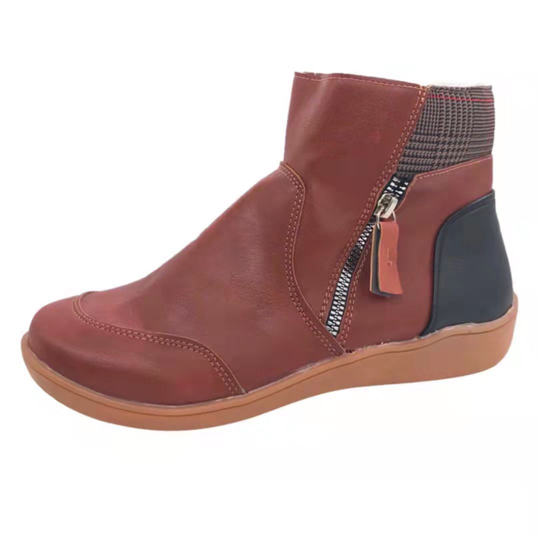 Bottes confortables pour femmes avec fermeture éclair à la mode et semelle ergonomique Chic und Stil