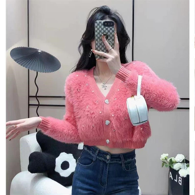 Dames pull-over douillet avec des accents scintillants et une coupe à la mode Chic und Stil