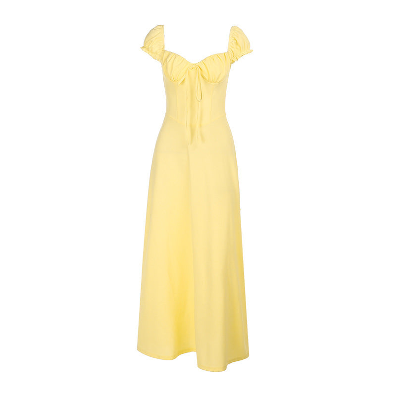 Robe Maxi à Manches Bouffantes Chic und Stil