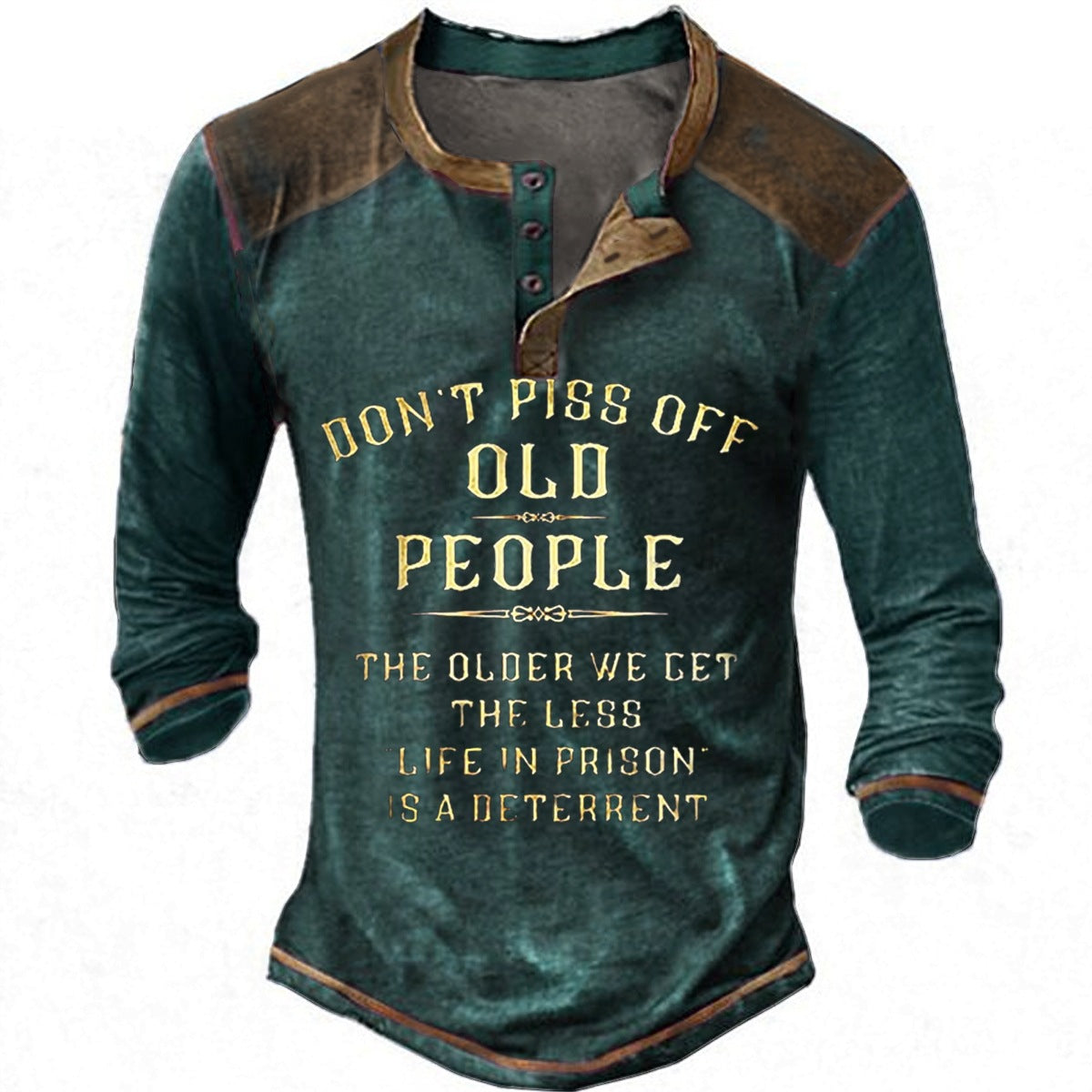 Chemise à manches longues décontractée pour hommes avec impression originale Chic und Stil