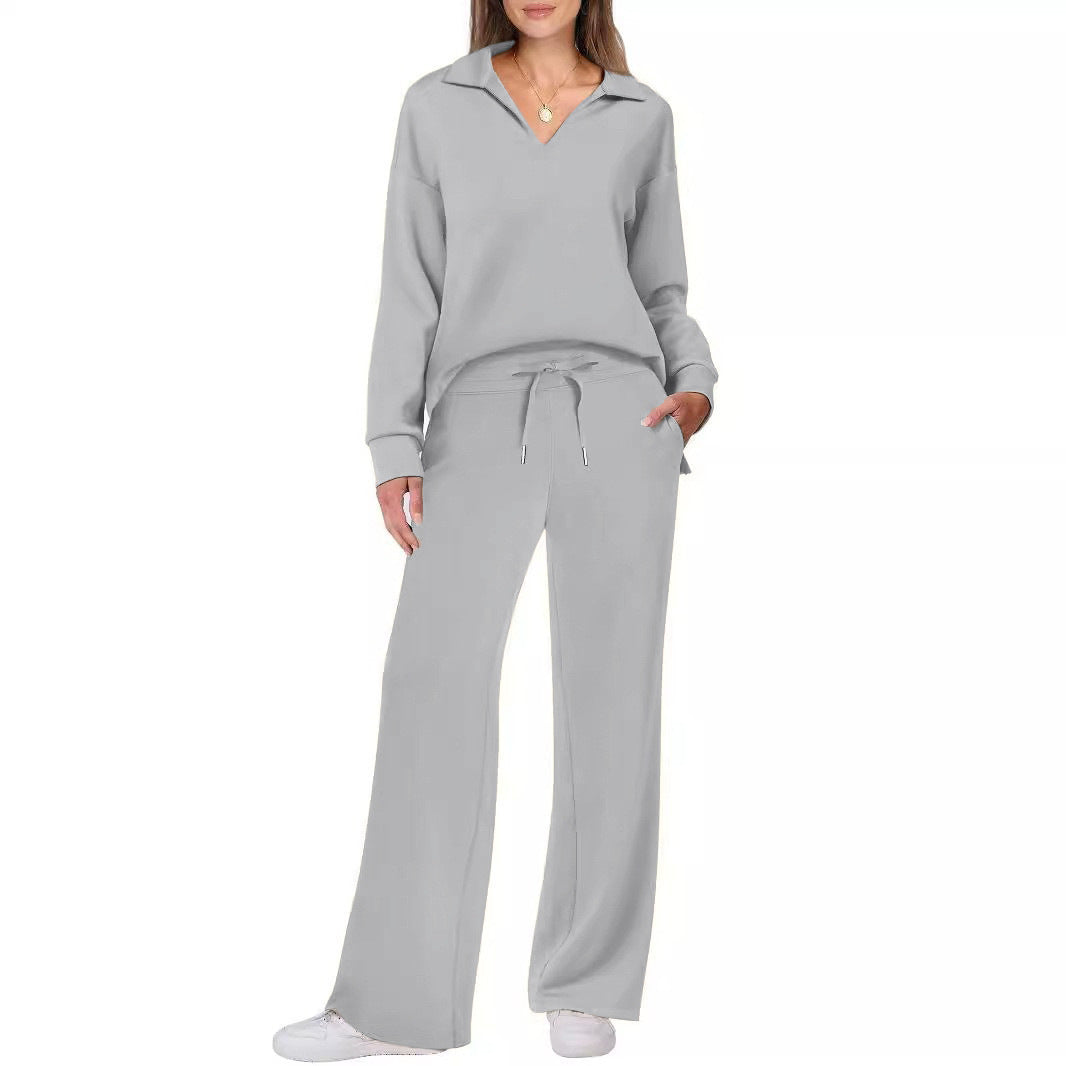 Ensemble décontracté pour femmes composé d'un pull oversized et d'un pantalon de jogging large Chic und Stil