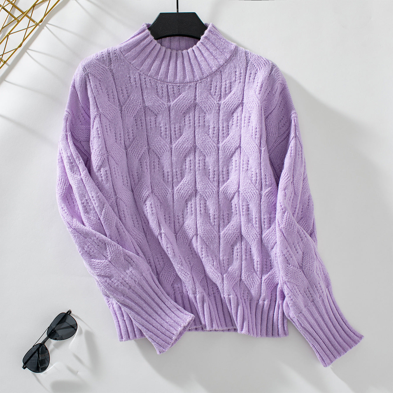 Dames Gros Tricot Pull Chic und Stil