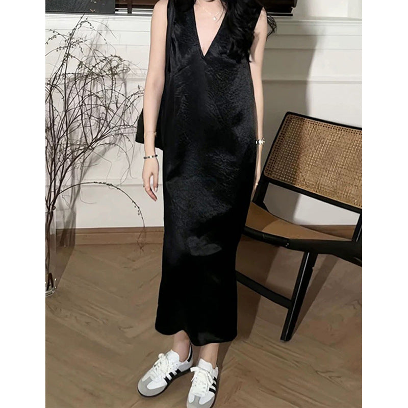 Robe maxi sans manches élégante pour femme Chic und Stil