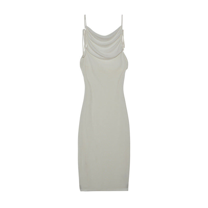 Robe moulante à volants pour femmes avec bretelles réglables Chic und Stil