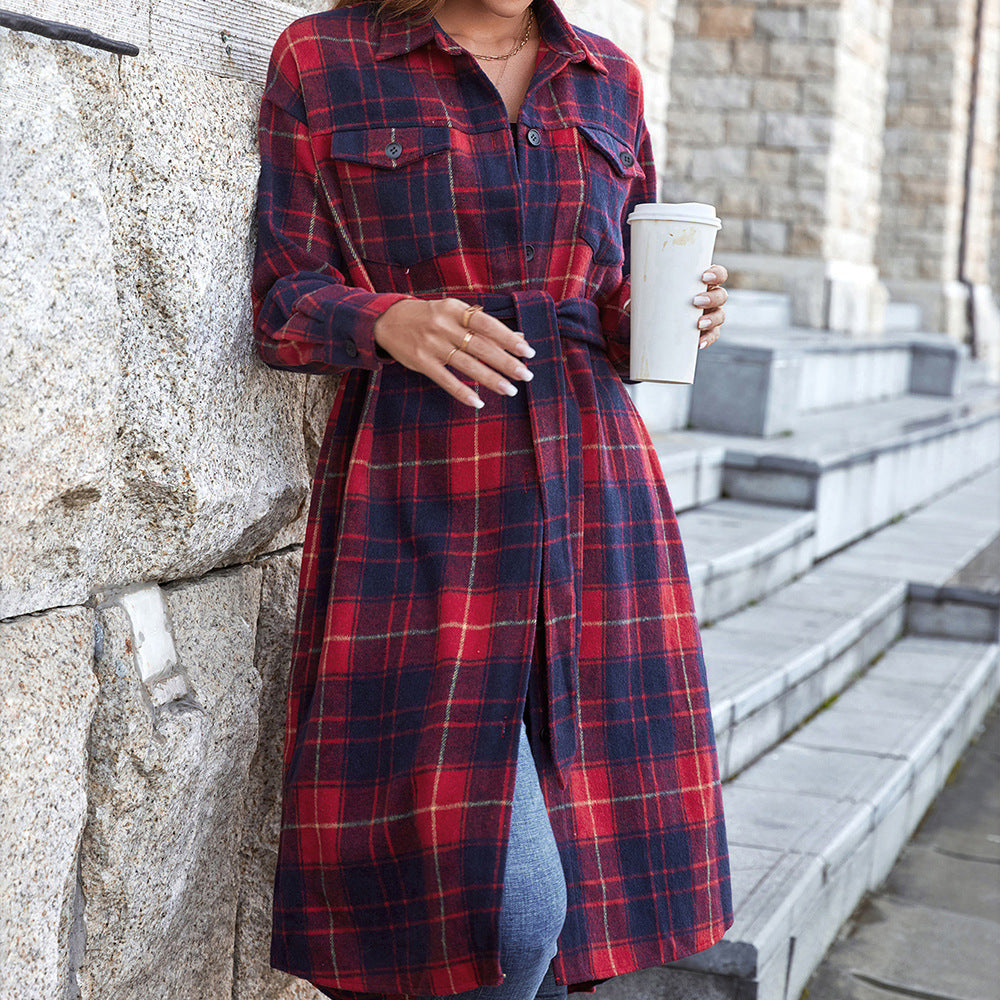 Chemise à manches longues en flanelle à motif écossais Chic und Stil