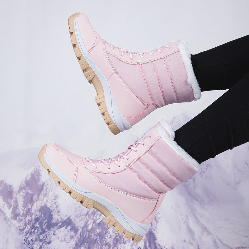 Bottes d'hiver pour dames avec doublure isolée et semelle profilée antidérapante Chic und Stil