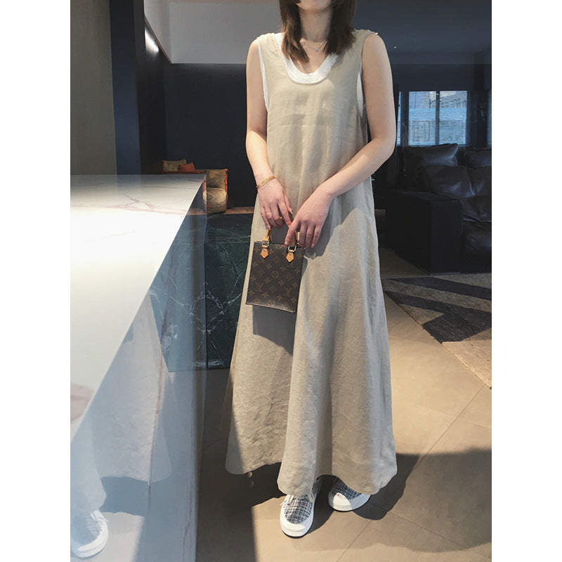 Robe maxi en lin fluide Chic und Stil