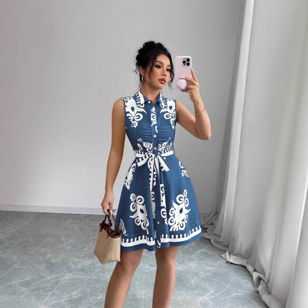Robe d'été pour femmes avec coupe cintrée Chic und Stil