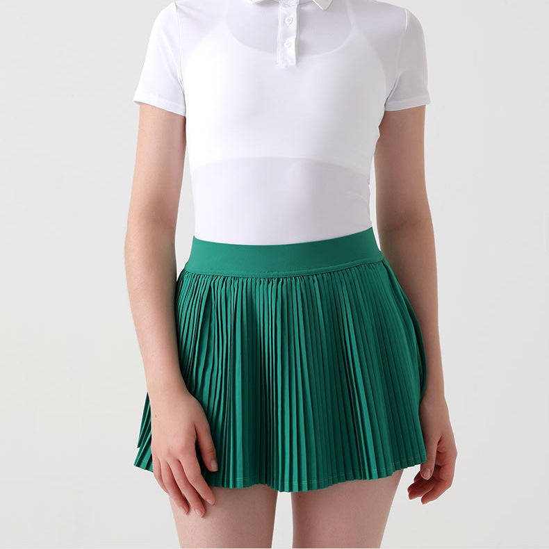 Jupe mini plissée pour femmes avec taille élastique et tissu léger Chic und Stil