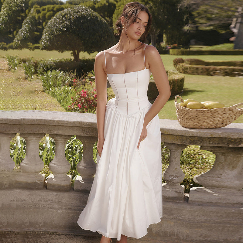 Robe maxi sans bretelles élégante Chic und Stil