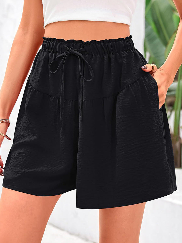 Shorts de détente légers plissés pour femmes Chic und Stil