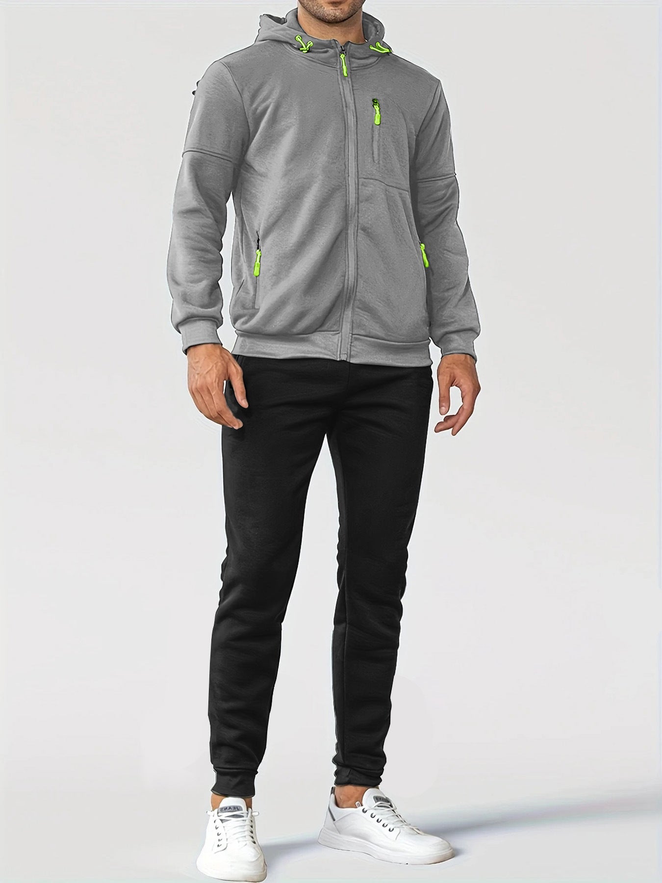 Veste en polaire sportive pour hommes avec poches zippées pratiques Chic und Stil