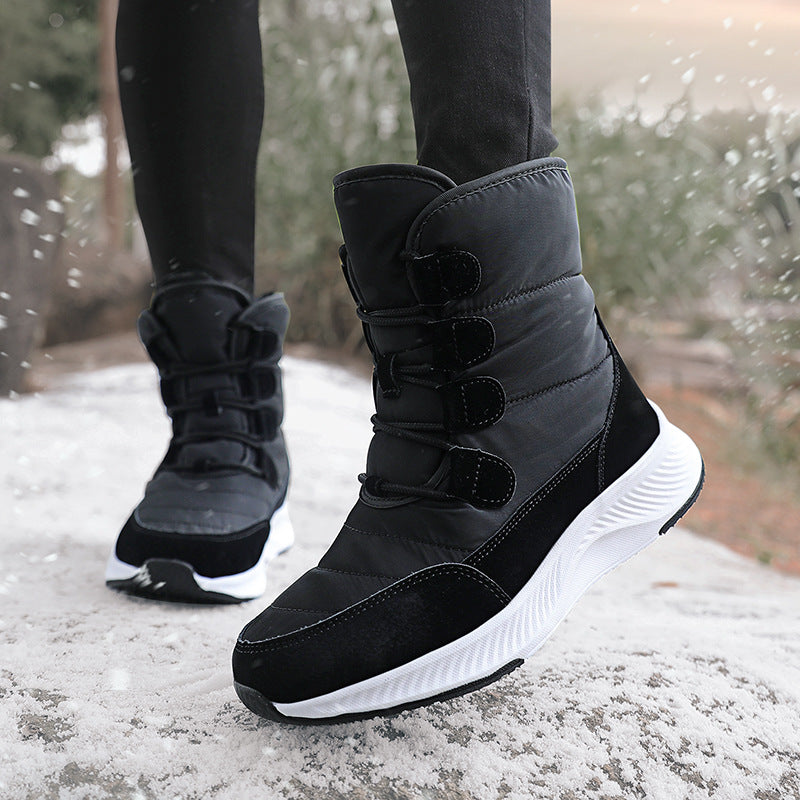 Bottes d'hiver pour femmes doublées avec semelle antidérapante et revêtement de surface à séchage rapide Chic und Stil
