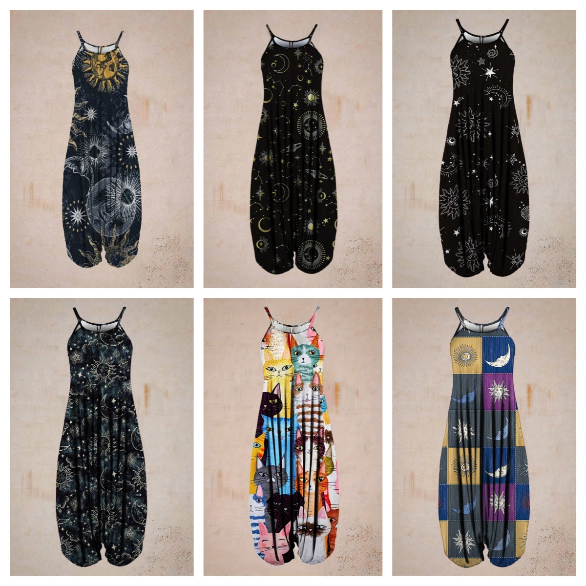 Combinaison femme avec imprimé astrologique Chic und Stil