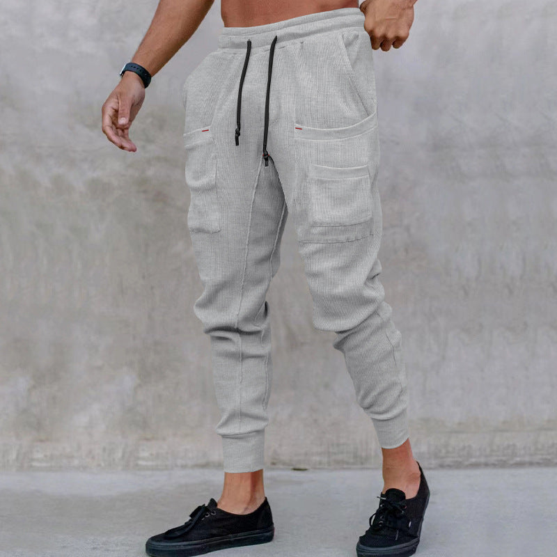Pantalon utilitaire tendance pour hommes avec taille élastique et poches pratiques Chic und Stil