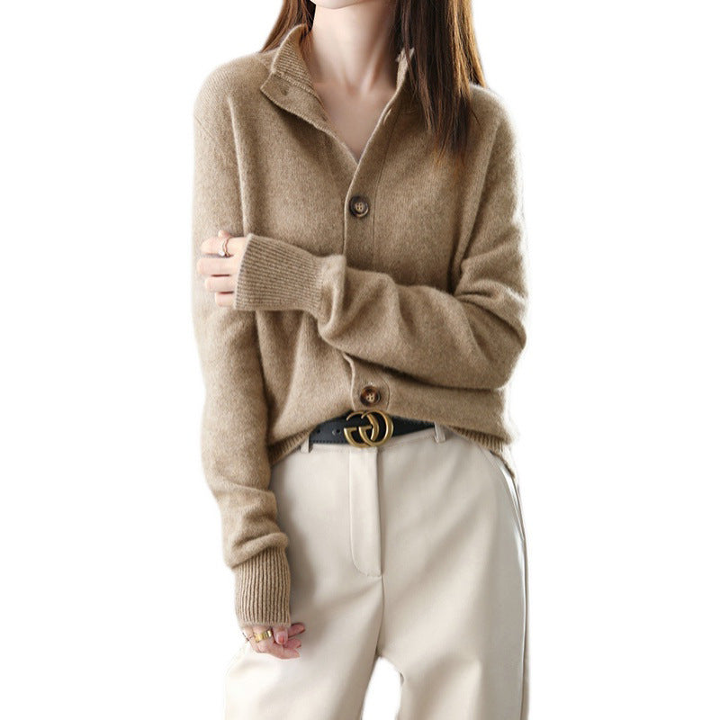 Cardigan Boutonné Ultra-Doux pour Femme Chic und Stil