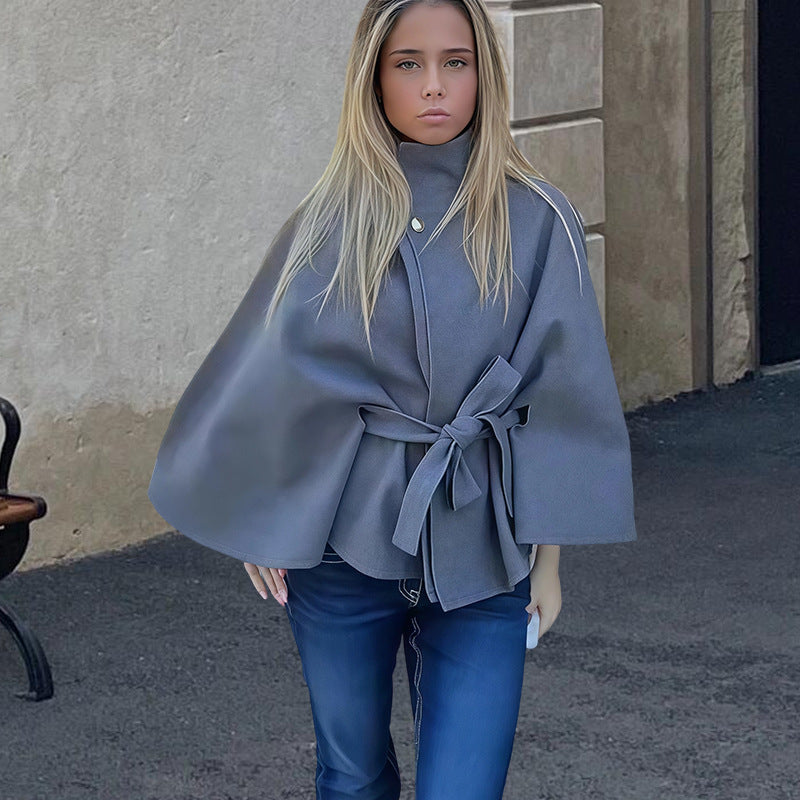 Dames élégante et polyvalente veste cape Chic und Stil