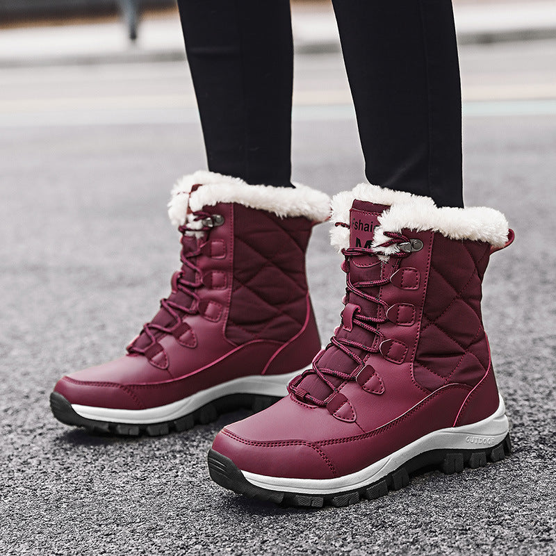 Bottes d'hiver pour femmes avec doublure isolante et semelle antidérapante Chic und Stil