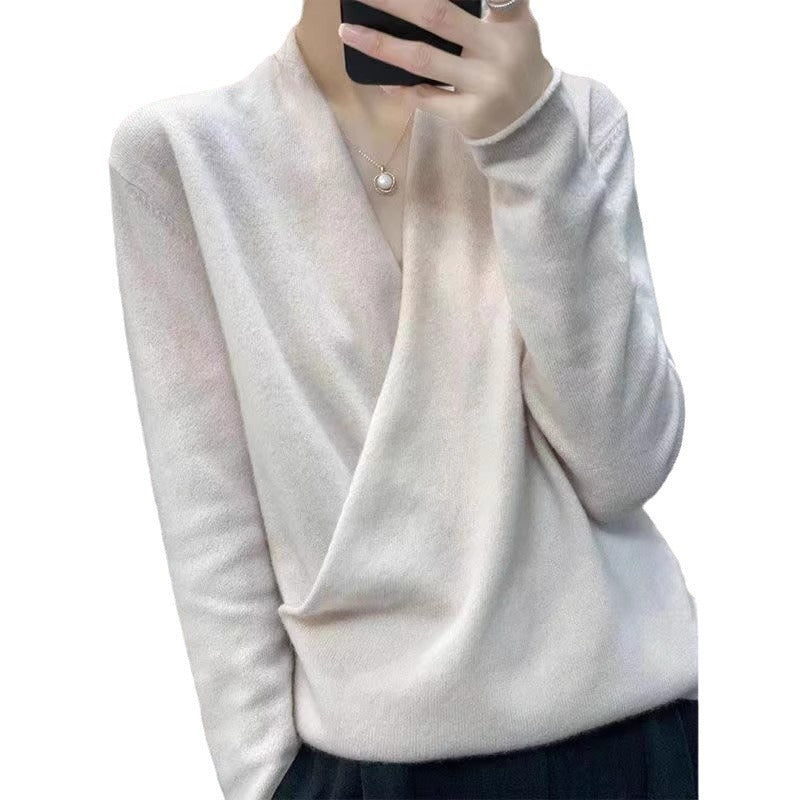 Pull enveloppant élégant pour femmes Chic und Stil