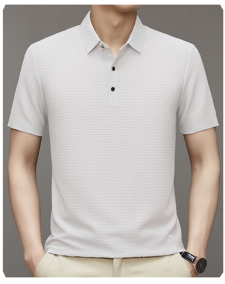 Hommes Polo en Structure Chic und Stil