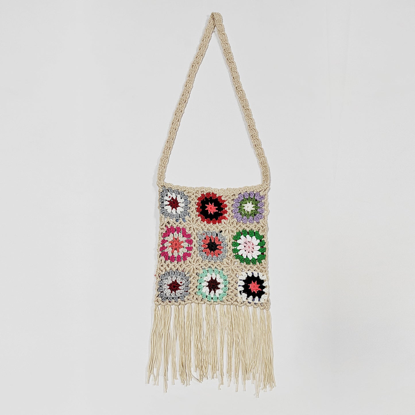 Sac bandoulière en crochet boho pour femmes Chic und Stil