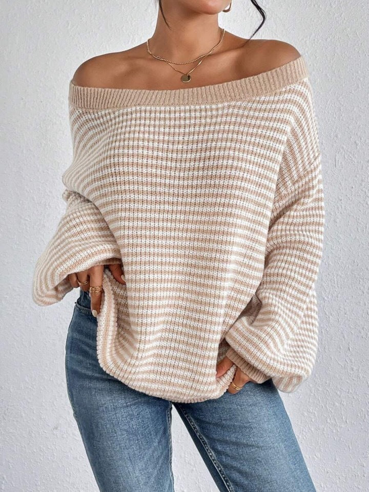 Dames Oversized Tricot Pull Chic und Stil