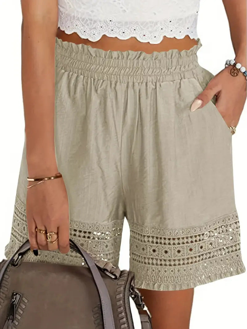 Shorts d'été en lin raffiné pour femmes Chic und Stil