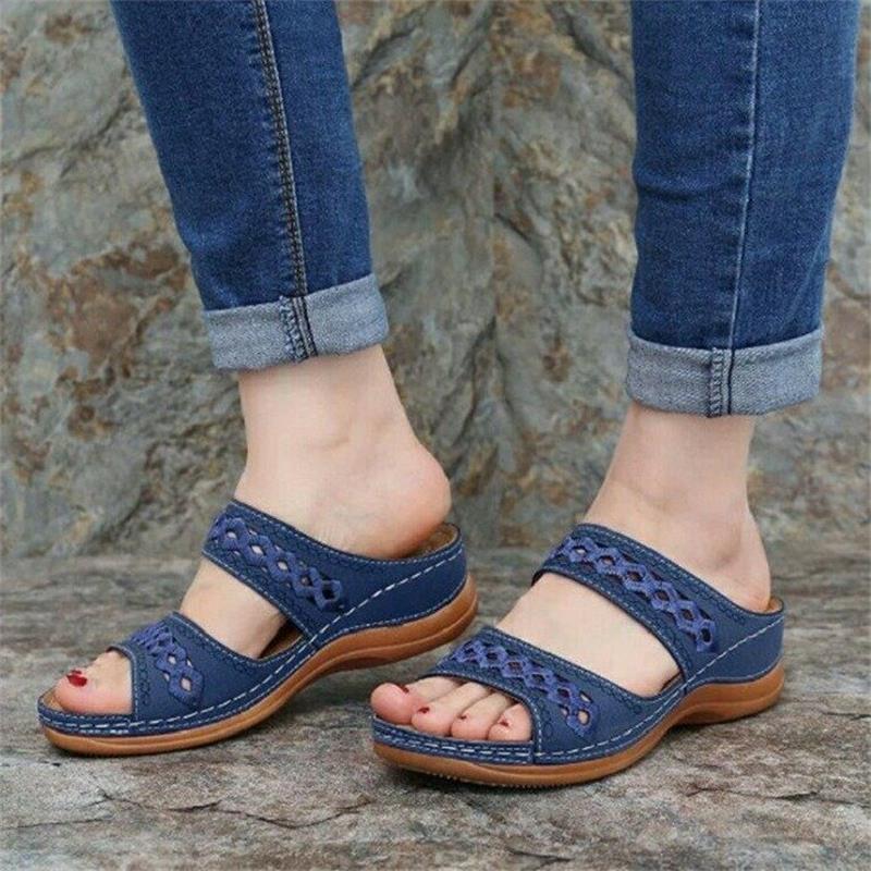 Sandales confortables à lanières pour dames avec semelle ergonomique et design élégant Chic und Stil