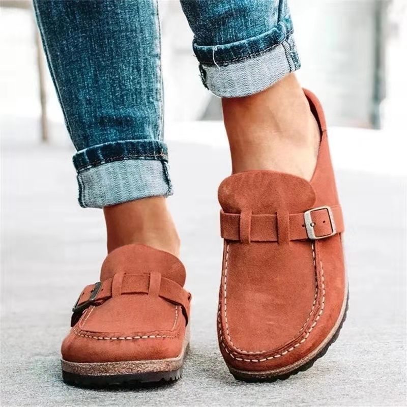 Ballerines en suède pour femmes avec boucle Chic und Stil