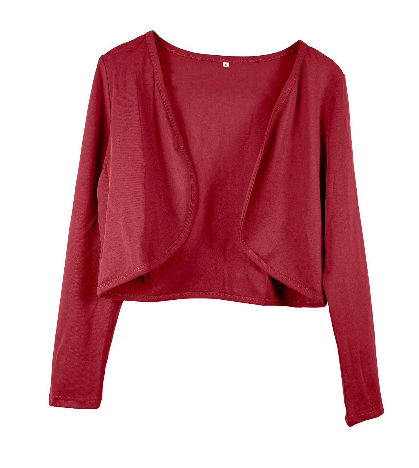 Cardigan court pour femme avec coupe ouverte et manches longues Chic und Stil