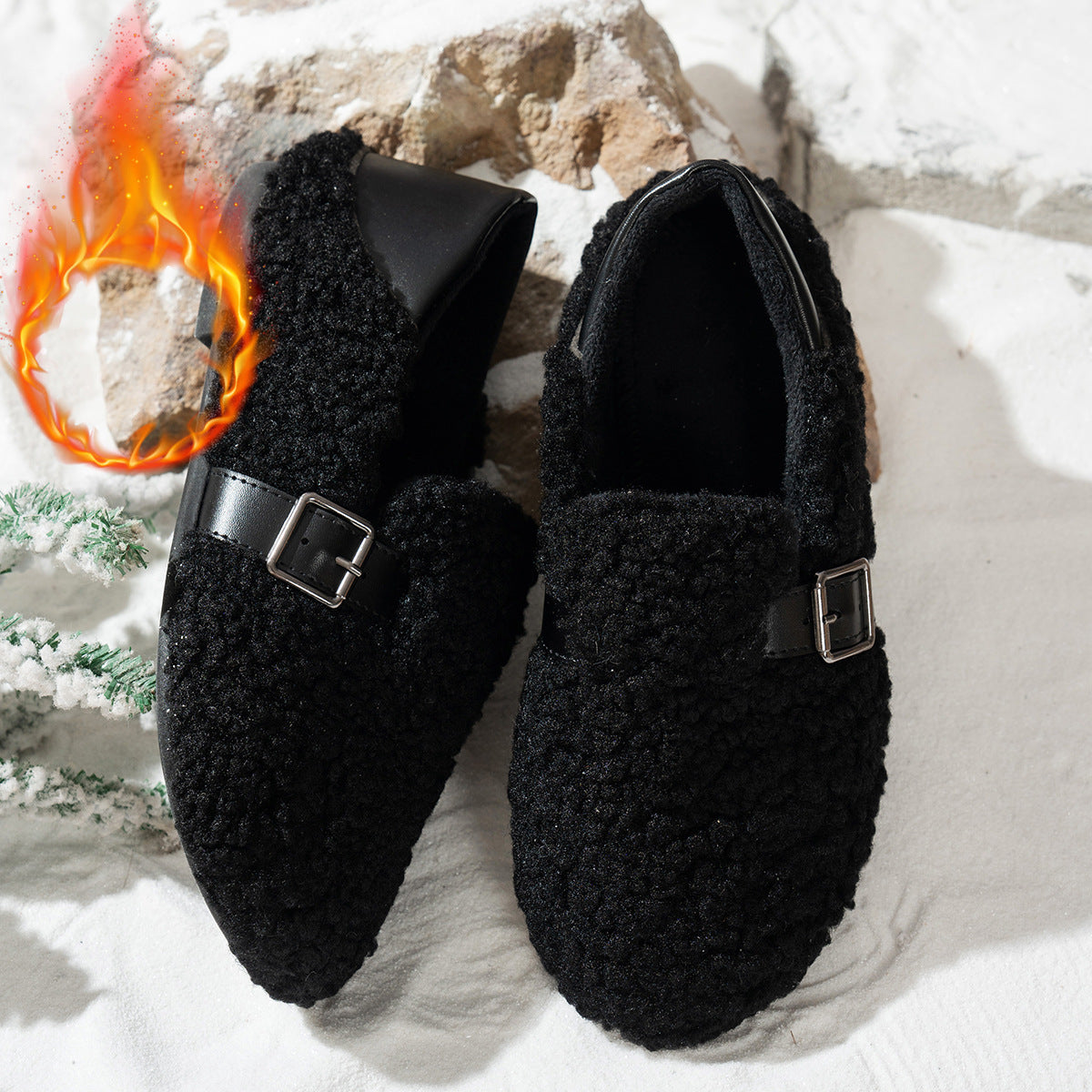 Chaussures d'intérieur pour femmes avec une doublure moelleuse Chic und Stil