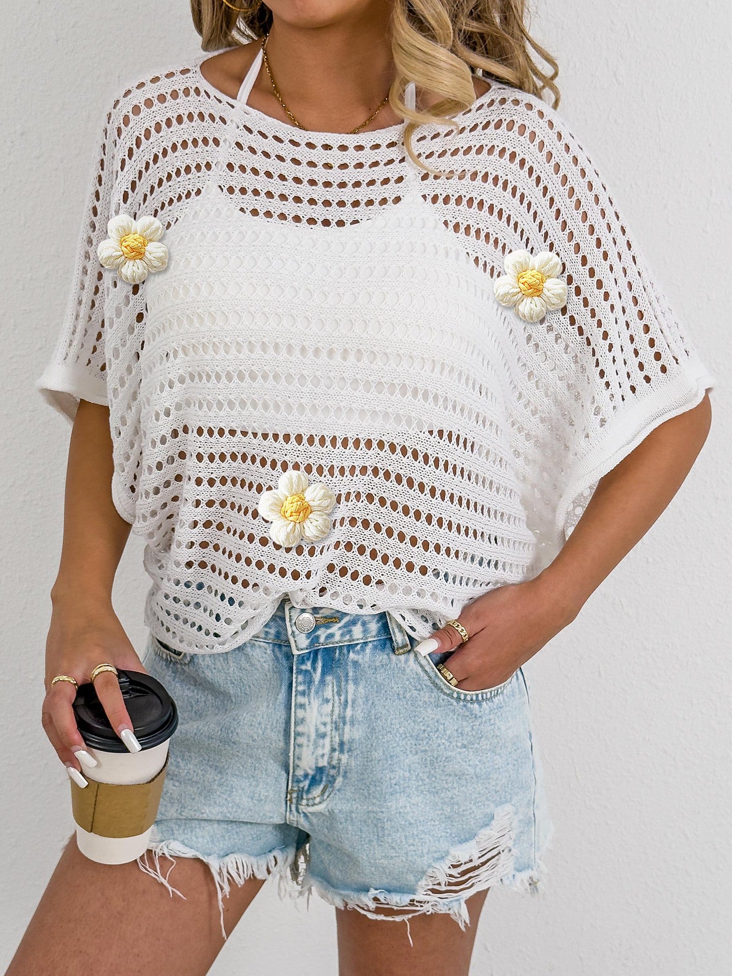 Dames crochet tricot plage châle Chic und Stil