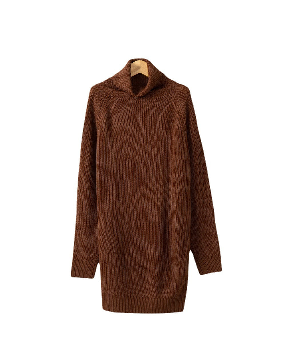 Dames Pull-over à col roulé douillet en tricot doux Chic und Stil