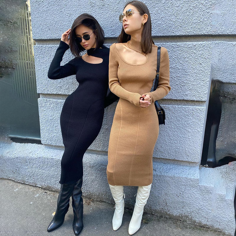 Robe maxi à encolure dégagée pour femmes avec fronces flatteuses Chic und Stil