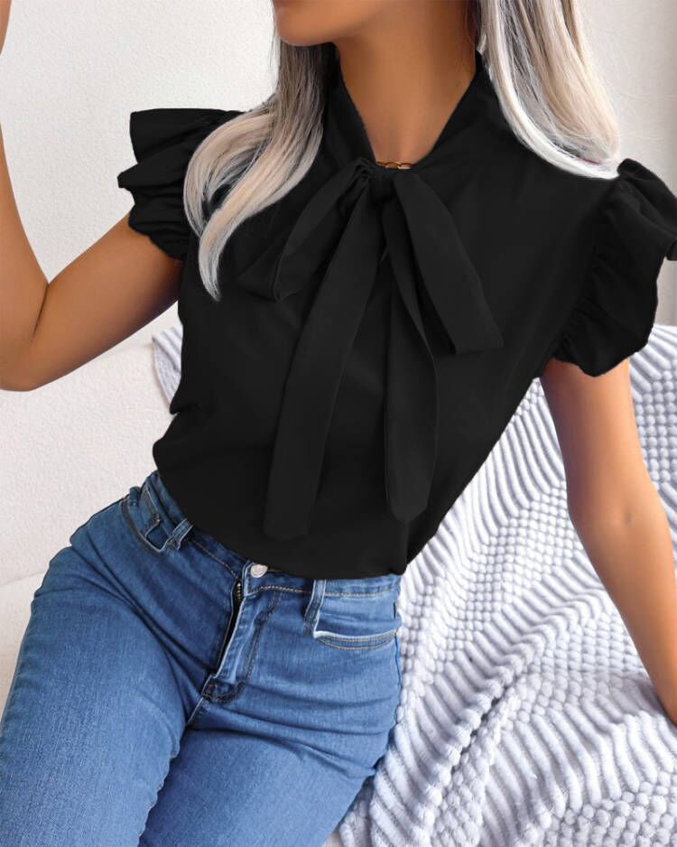 Blouse à manches bouffantes pour femmes Chic und Stil