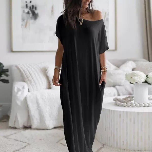Robe maxi décontractée pour femmes avec coupe ample et poches pratiques Chic und Stil