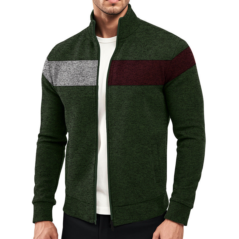 Veste zippée sportive pour hommes avec design structurel Chic und Stil