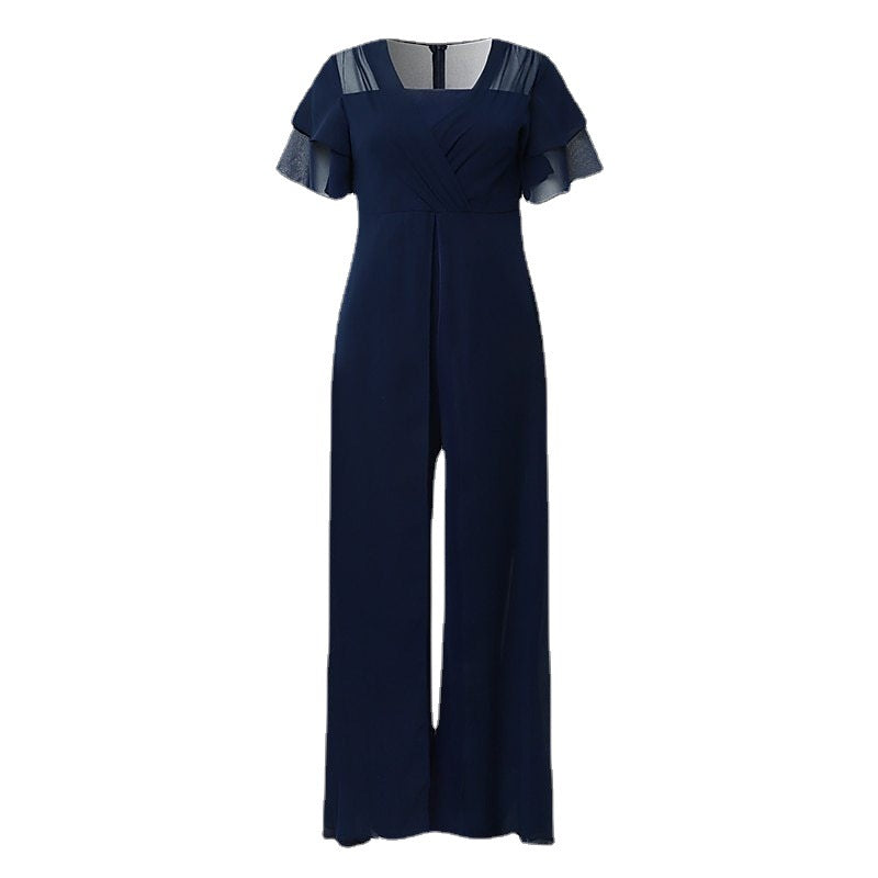 Chic und Stil Women's Flowing Chiffon Evening Jumpsuit