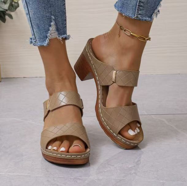 Sandales à talons blocs stylées Chic und Stil pour femmes