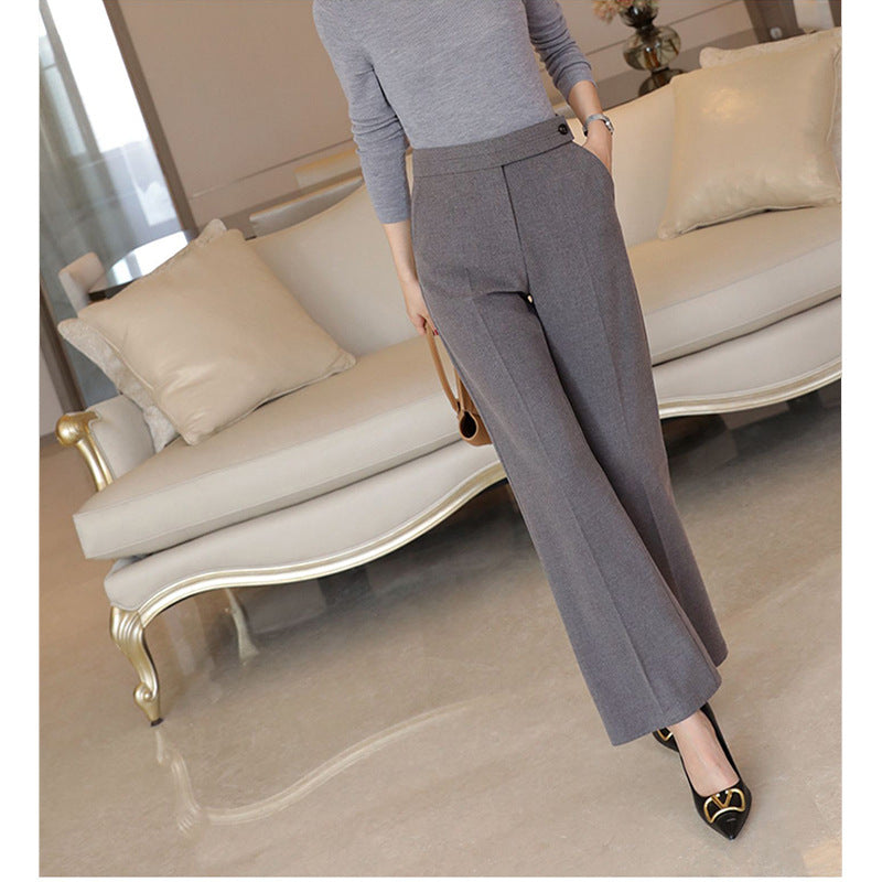 Pantalons larges taille haute ajustés pour femmes Chic und Stil 1750846391