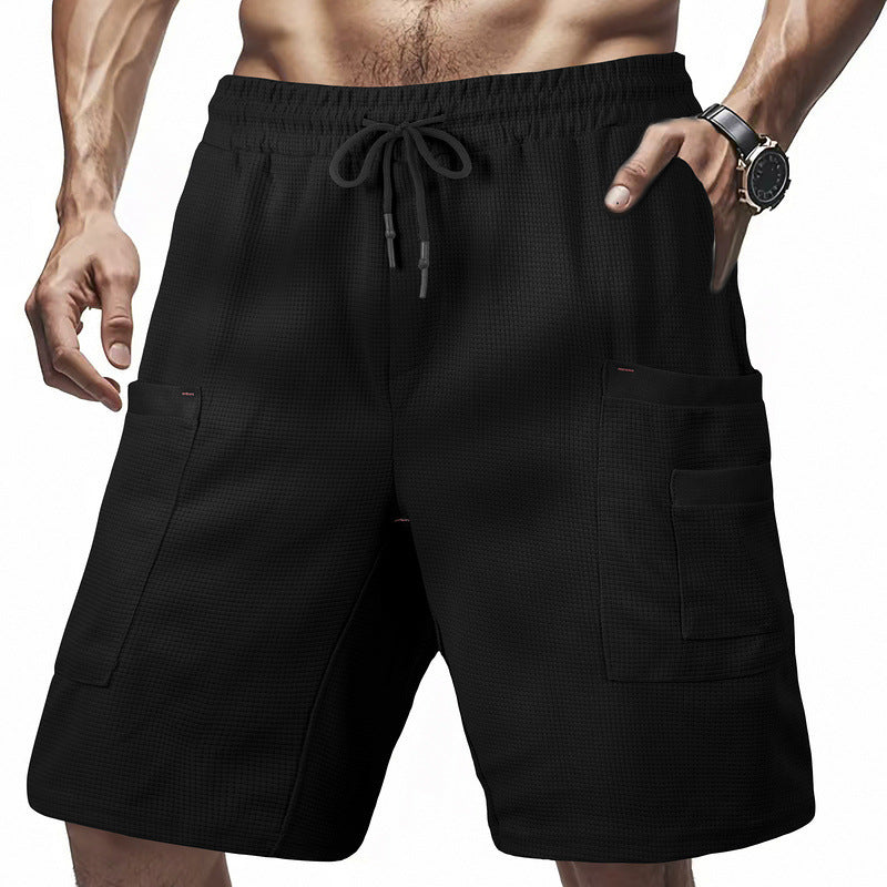Shorts cargo décontractés pour hommes avec poches latérales pratiques et taille élastique Chic und Stil
