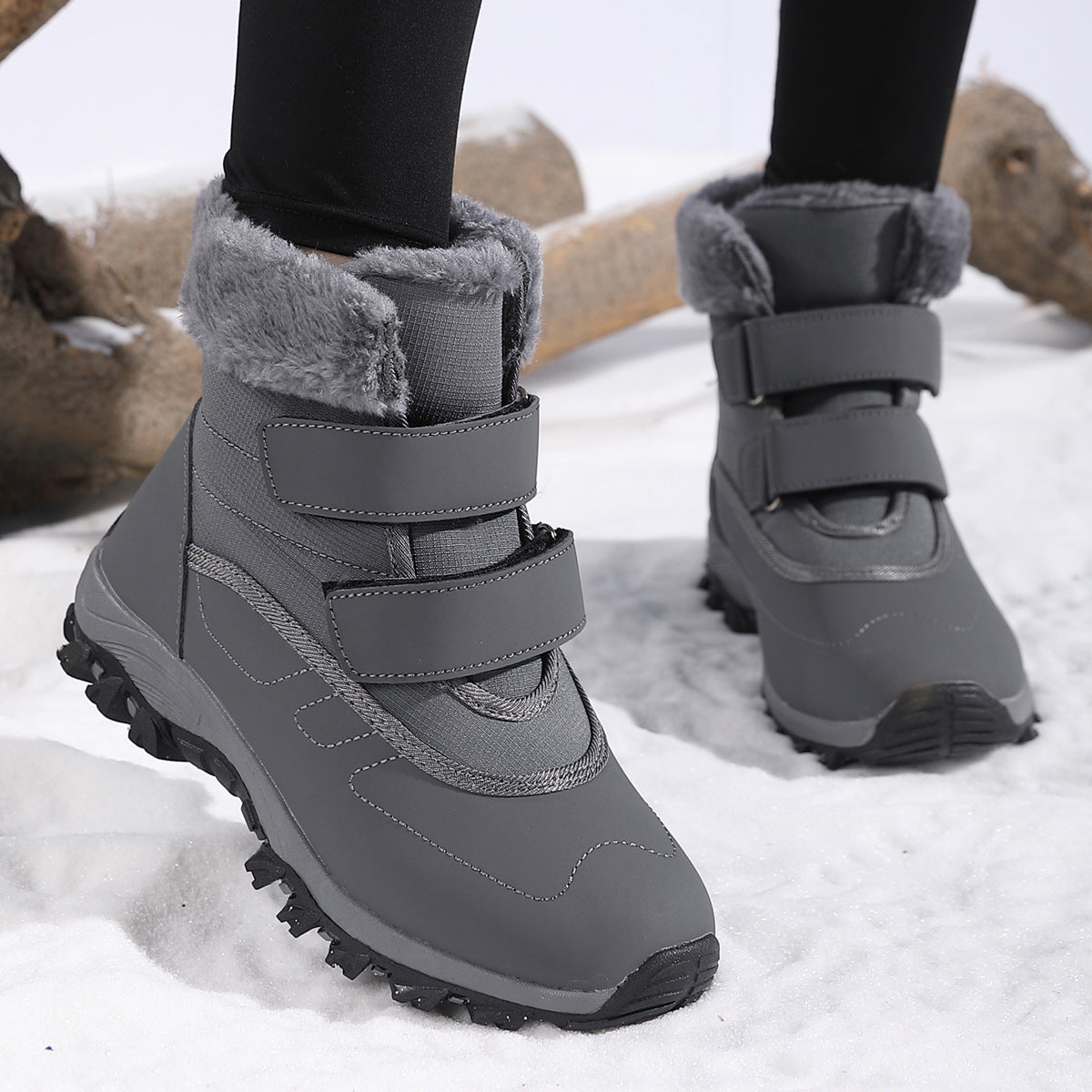 Bottes d'hiver pour femmes avec semelle antidérapante et doublure intérieure chaude Chic und Stil