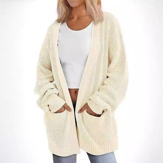 Cardigan tricot décontracté pour femmes avec coupe oversize et poches pratiques Chic und Stil