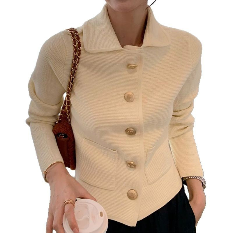 Veste boutonnée texturée élégante pour femmes Chic und Stil