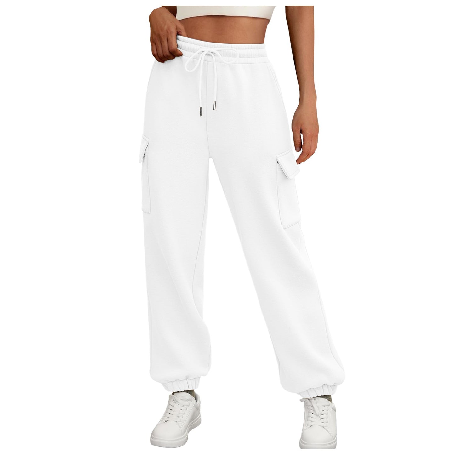 Pantalons de survêtement cargo hauts élégants pour femmes Chic und Stil