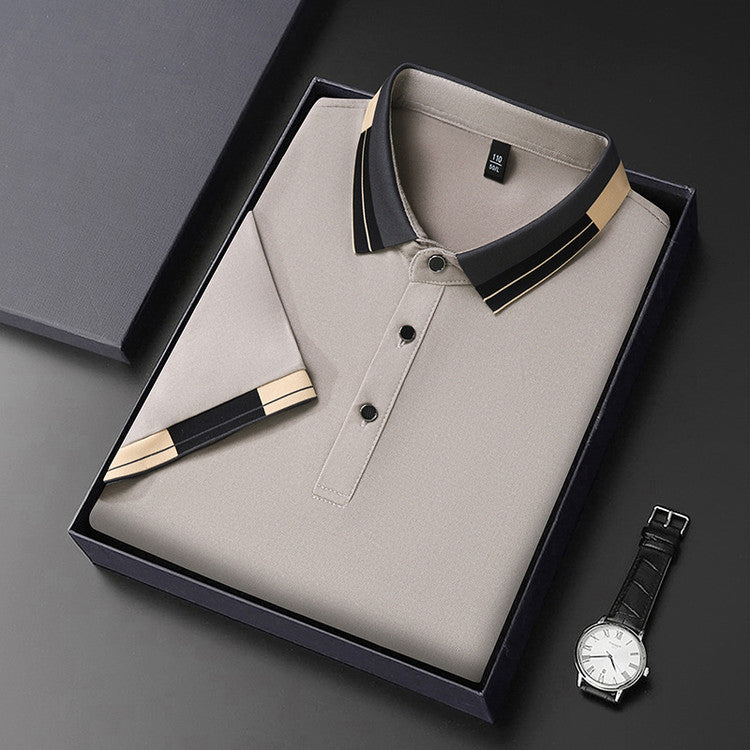 Chemise polo élégante pour homme avec col moderne et accents élégants Chic und Stil