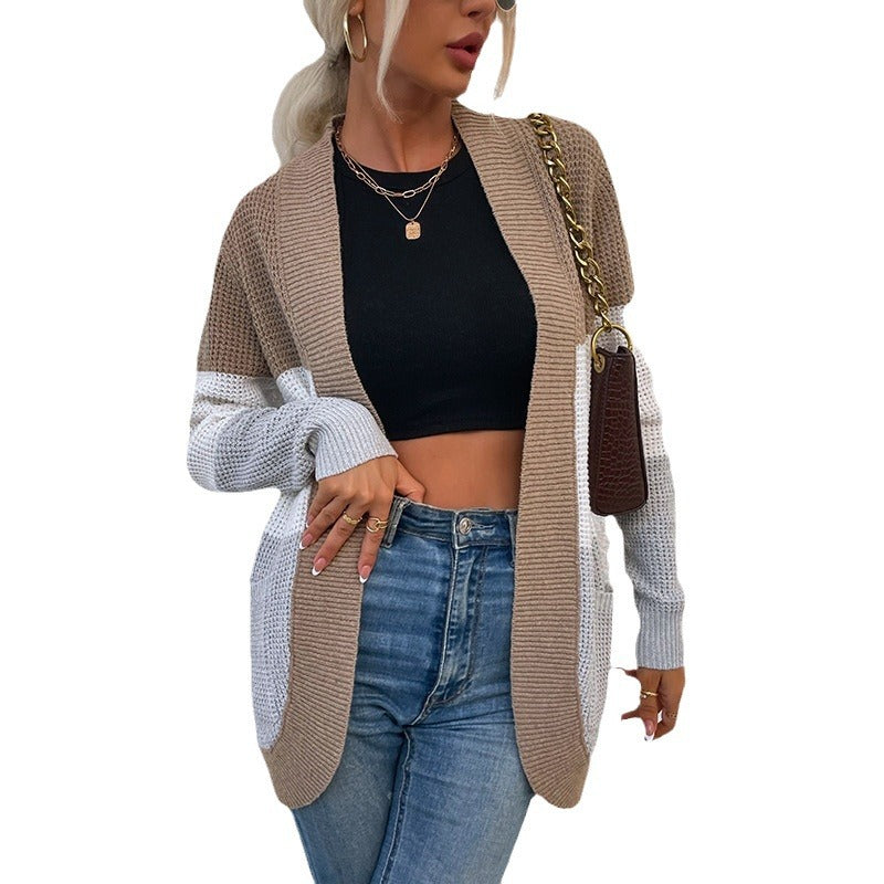 Cardigan en grosse maille pour femmes avec une silhouette décontractée et des poches pratiques Chic und Stil